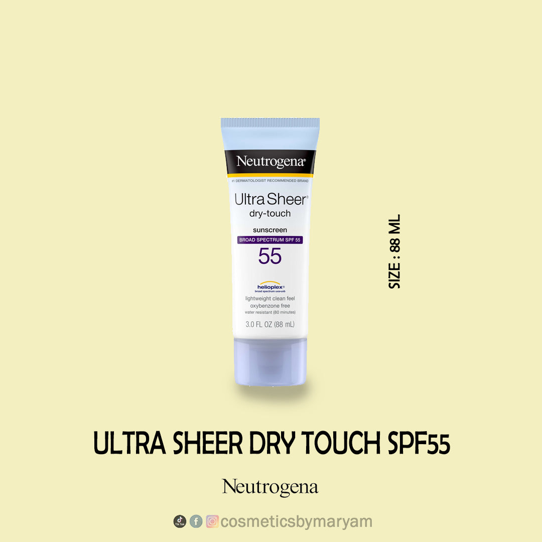 Neutrogena Ultra Sheer Dry Touch Sunscreen SPF 55 – Cosmetics By Maryam
