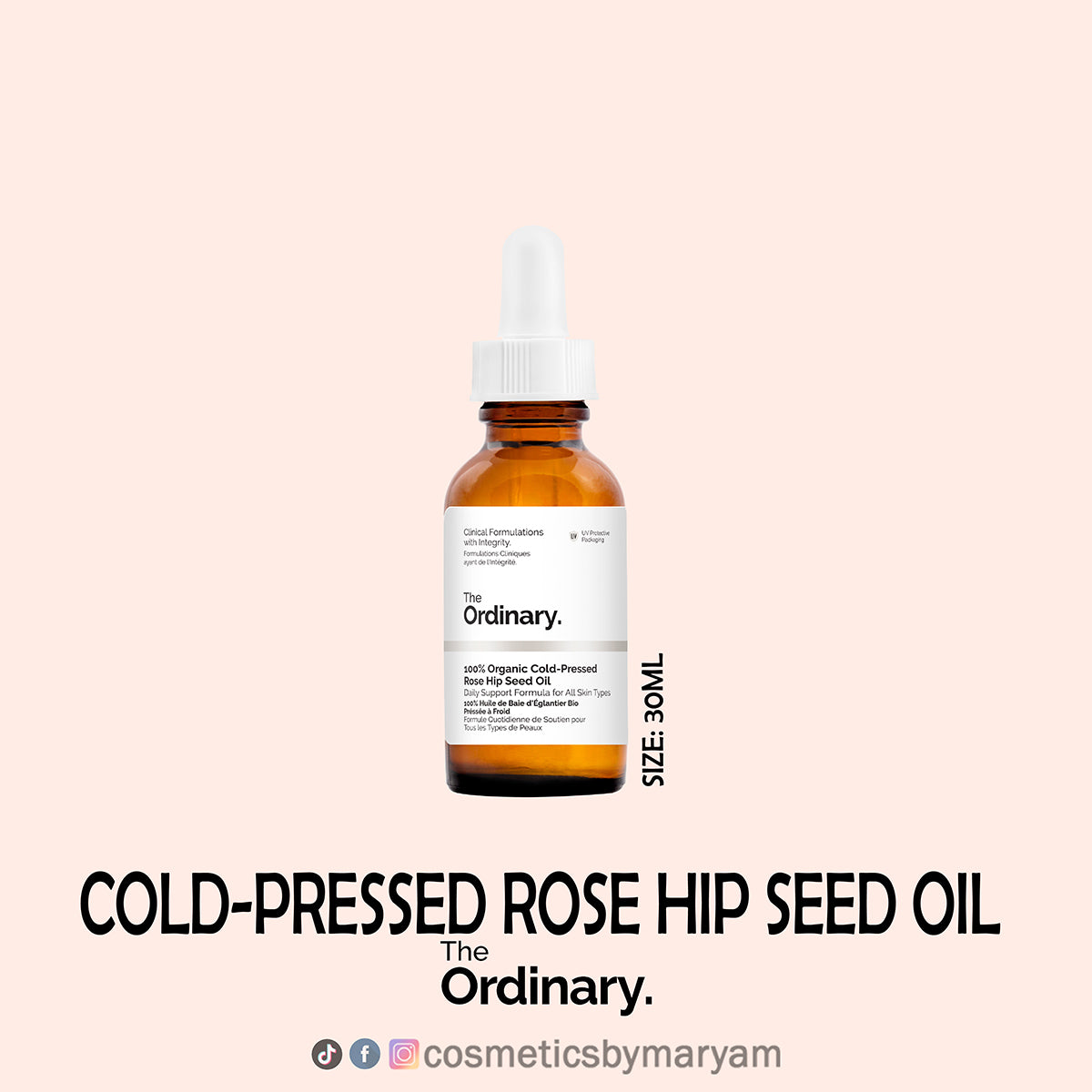 The Ordinary 100% Organic Cold-Pressed Rose Hip Seed Oil