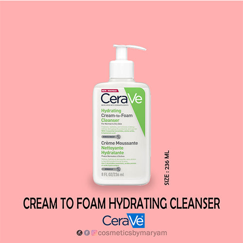 CeraVe Hydrating Cream-to-Foam Cleanser