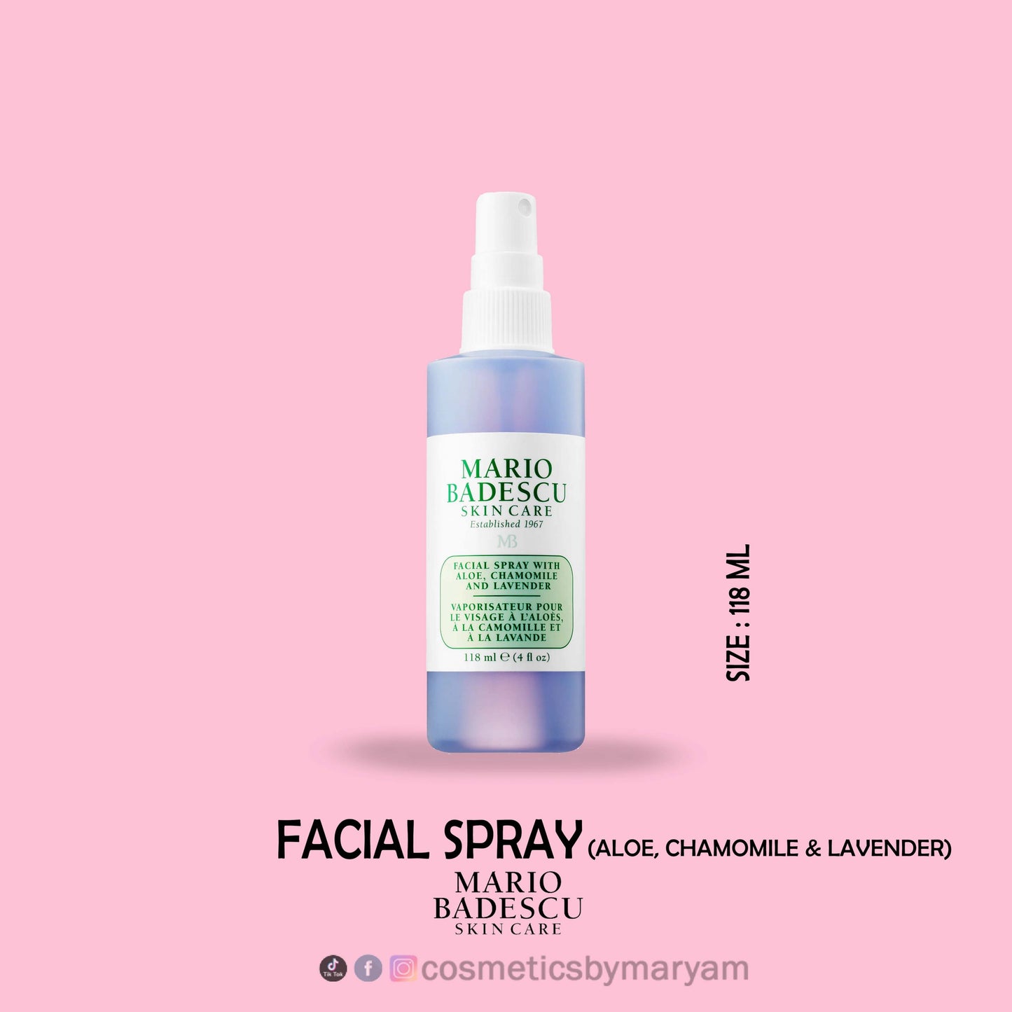 Mario Badescu Facial Spray with Aloe, Chamomile & Lavender