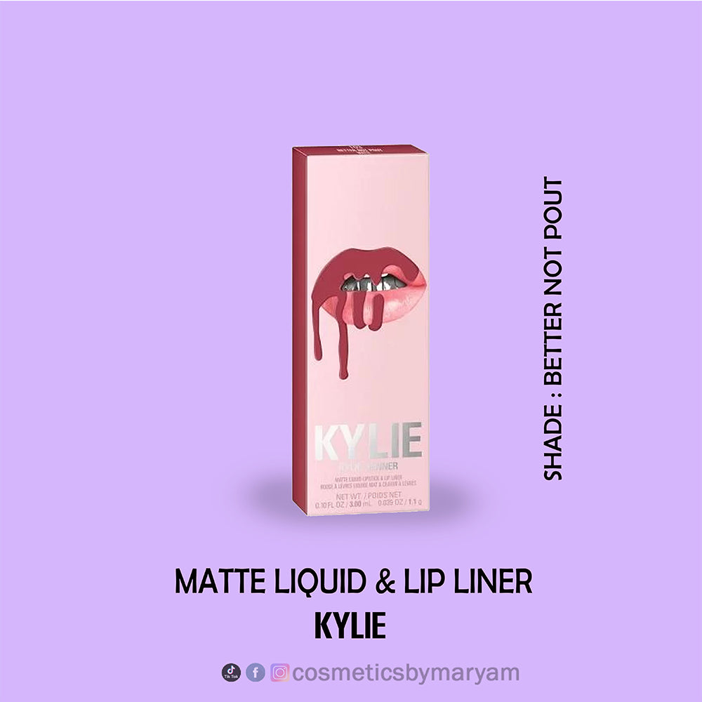 Kylie Jenner Matte Liquid Lipstick & Lip Liner Set