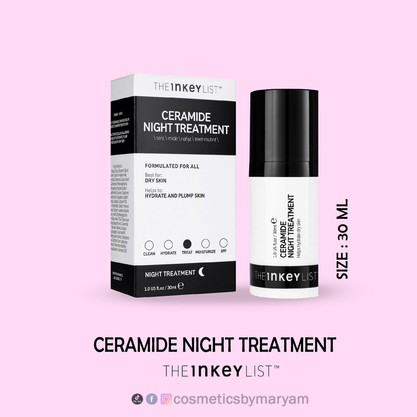 The Inkey List Ceramide Night Treatment