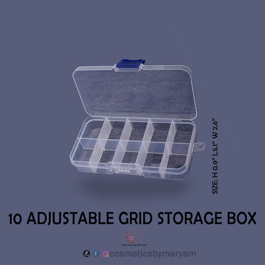 10 Adjustable Grid Storage Box
