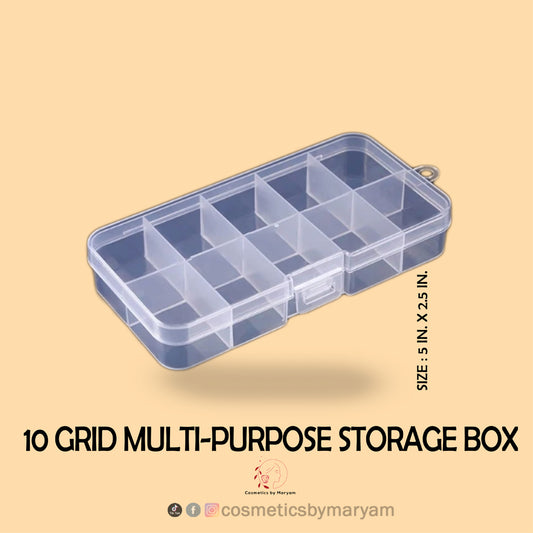 10 Grid Multi Purpose Storage Box