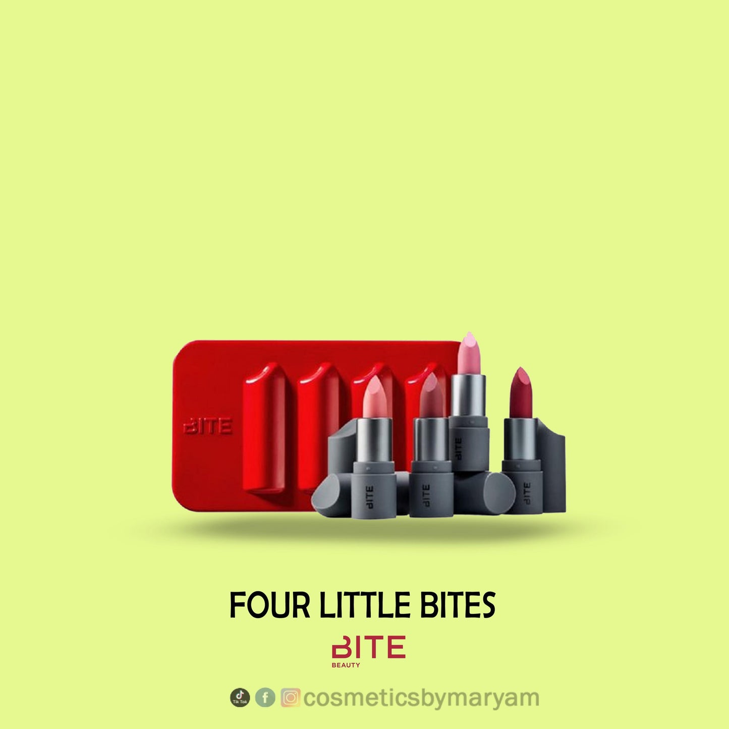 Bite - 4 Little Bites Mini Amuse Bouche Lipstick Set of 4