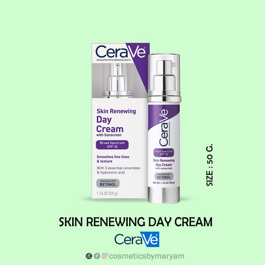 CeraVE Skin Renewing Day Cream with Sunscreen SPF 30