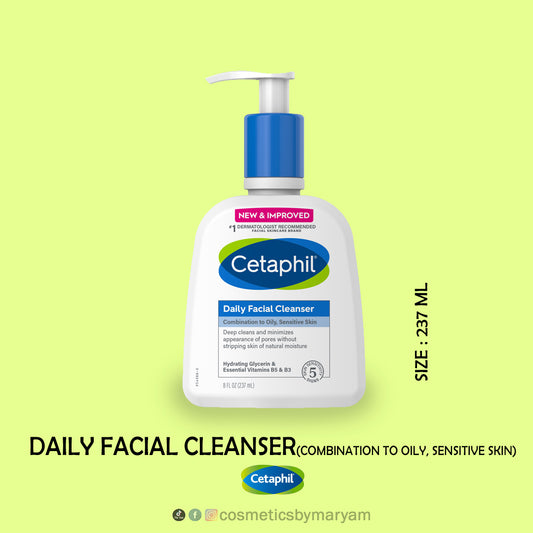 Cetaphil Daily Facial Cleanser (Combination to Oily, Sensitive Skin)