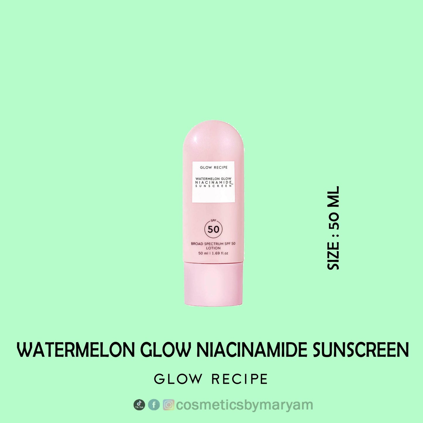 Glow Recipe Watermelon Glow Niacinamide Sunscreen SPF 50