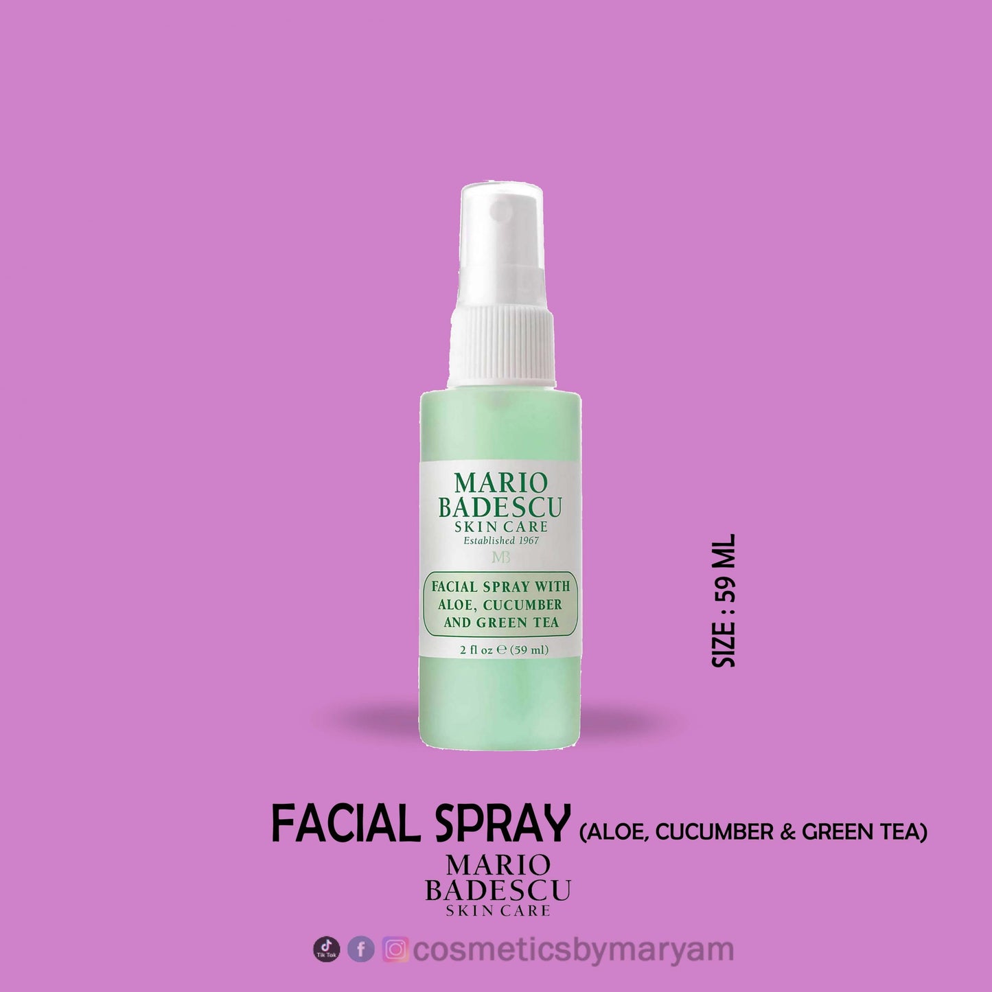 Mario Badescu Facial Spray with Aloe, Cucumber & Green Tea