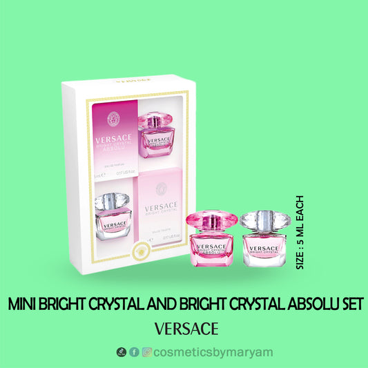 Versace Mini Bright Crystal and Bright Crystal Absolu Set